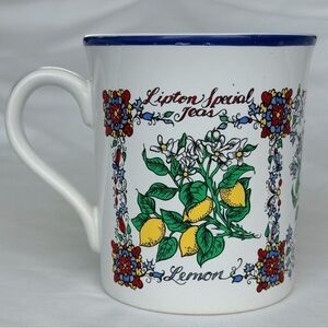 Lipton Special Teas Chamomile Floral Mug England Collectible Vintage Pottery Cup